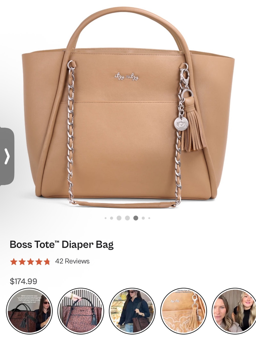 Itzy Ritzy Chai Diaper Bag
